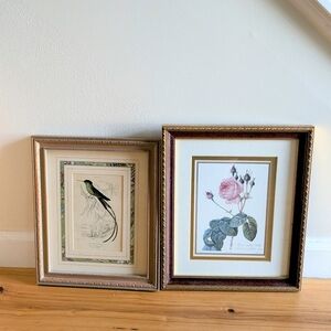Elegant Vintage Framed Wall Art Set